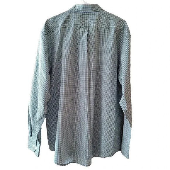 Men's IZOD XL Extra Large Long Sleeve Non-Iron Stretch‎ Button Down Shirt Green - Picture 4 of 12